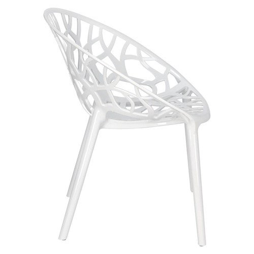 Krzesło Coral White Glossy