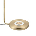 Lampa podłogowa ARTDECO biało - złota 162 cm