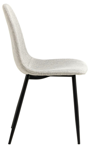 Krzesło Celia szare jasne/ czarne