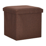 Pufa Intesi Vels Vintage brązowa