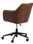 Fotel biurowy na kółkach Nora Vintage br ązowa PU