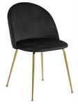 Krzesło Louise Black /Gold