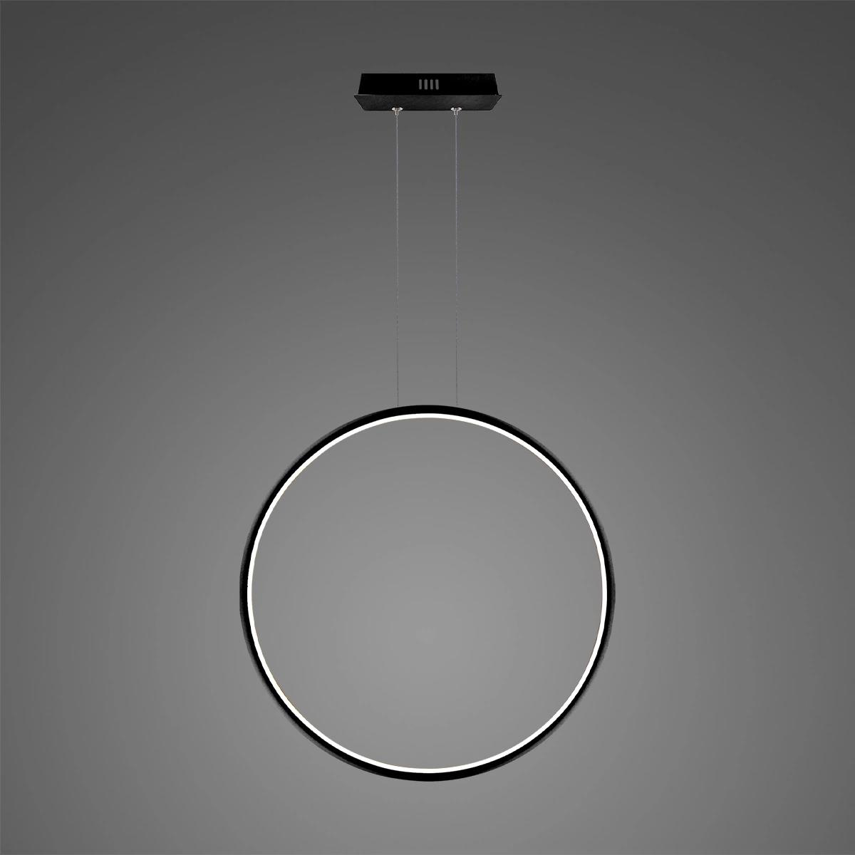 LED Pendant Lamp Circles No.1 X 80cm 3k black Dali