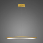 Lampa wisząca Ledowe Okręgi No.1 80cm 4k złota