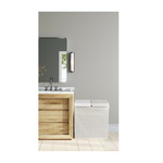 Kosz na pranie podwójny 50x41x57 szary  tkanina