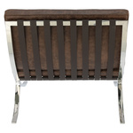 Fotel BA1 brązowy ciemny vintage