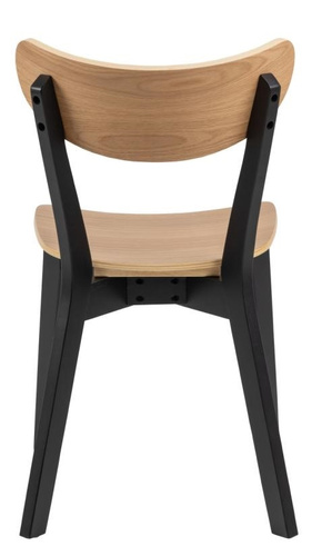 Krzesło Roxby naturalne czarne