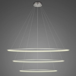 Lampa wisząca Ledowe Okręgi No.3 120cm 3k srebrna Dali