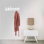 Wieszak ścienny Welcome biały