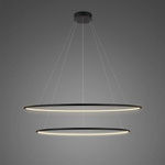 Lampa wisząca Ledowe Okręgi No.2 100cm 3k czarna Dali