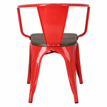 Krzesło Paris Arms Wood czerw. sosna szc zotkowana