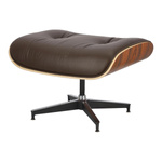 Fotel Vip z podnóżkiem brązowy ciemny/ r osewood