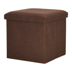 Pufa Intesi Vels Vintage brązowa