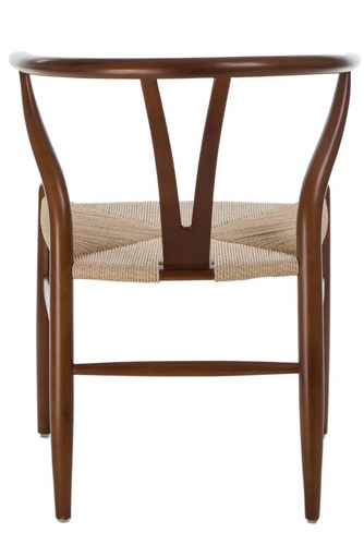 Krzesło Wicker Naturalne brązowe cieme i nspirowane Wishbone