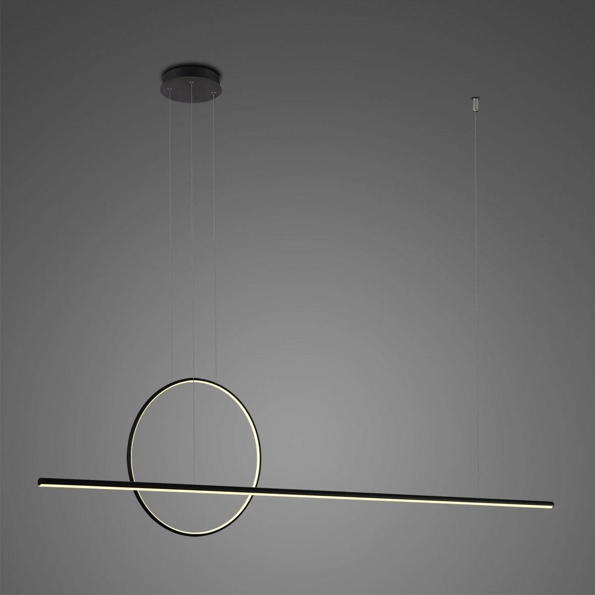 Pendelleuchte Linea No.2 40cm 4k schwarz Dali – Detail des Lampenschirms