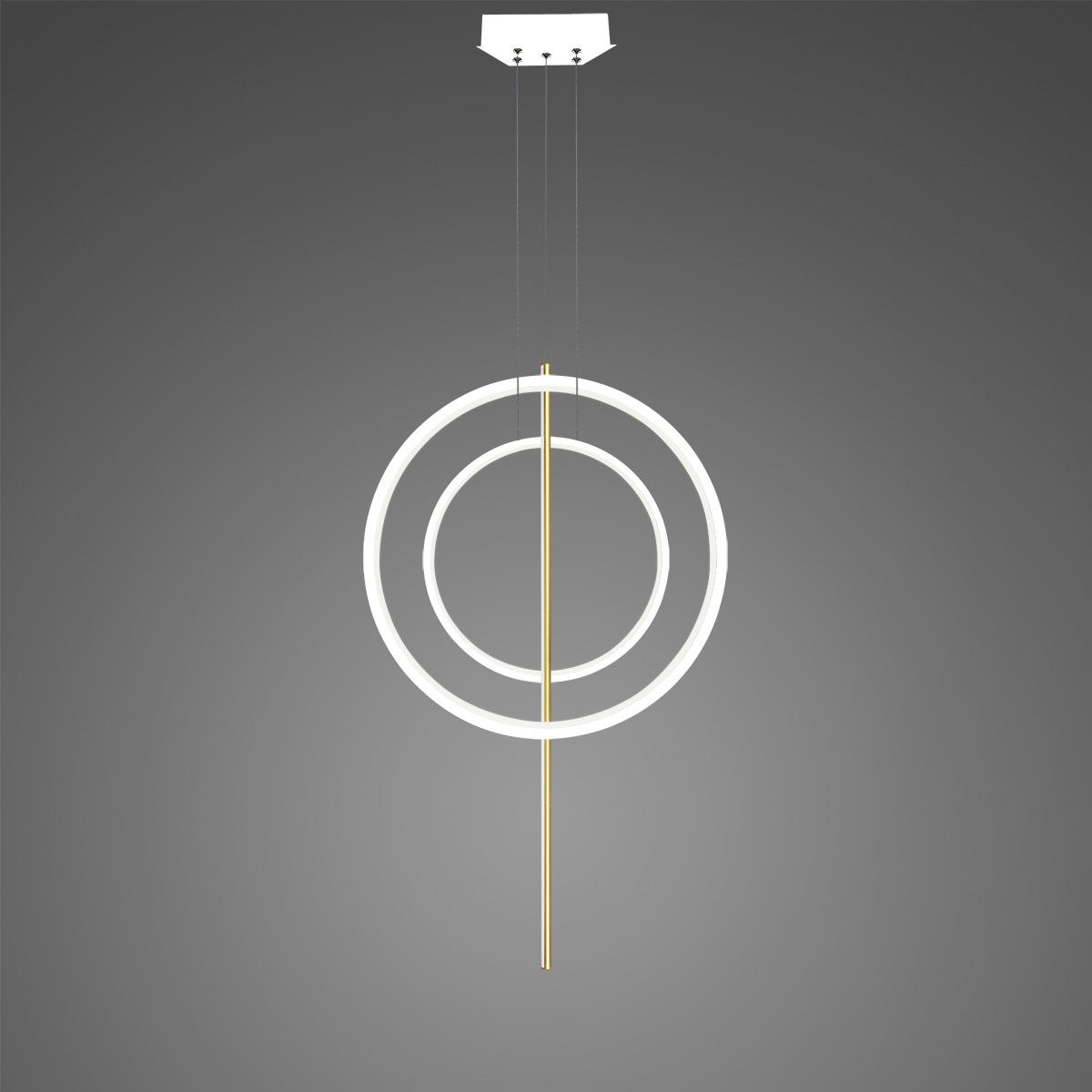 Hängeleuchte Linea No.5 weiß-gold – Dimm-Detail
