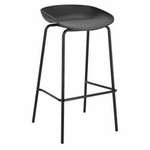 Stołek barowy Grego czarny 75 cm