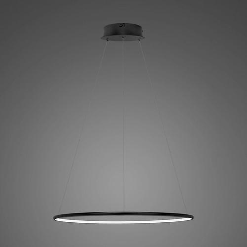 Lampa wisząca Ledowe Okręgi No.1 40 3k czarna ściemnialna 