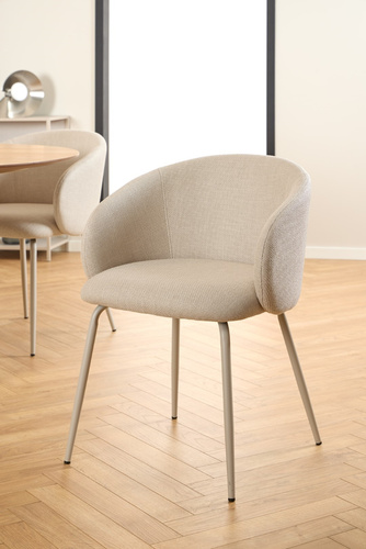 Krzesło Eleonor beżowe Basel 24 beżowa  podstawa