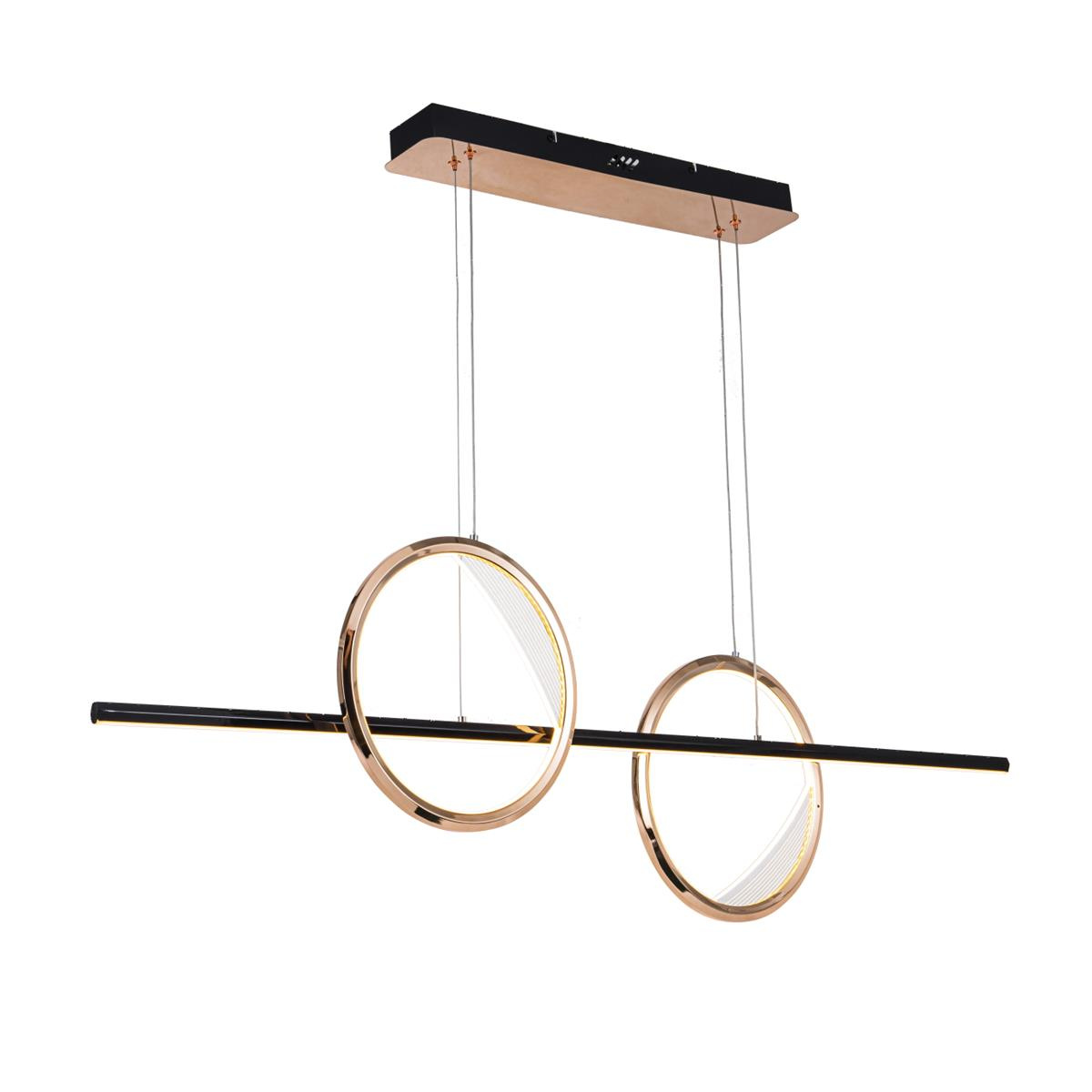 Lampa wisząca Seppia no. 5 w kolorze różowego złota