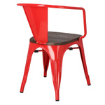 Krzesło Paris Arms Wood czerw. sosna szc zotkowana