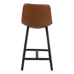 Stołek barowy Oregon PU brandy Low