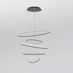 Lampa wisząca Ledowe Okręgi No.5 150cm 3k czarna Dali