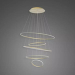 Lampa wisząca Ledowe Okręgi No.5 120cm 3k złota Dali