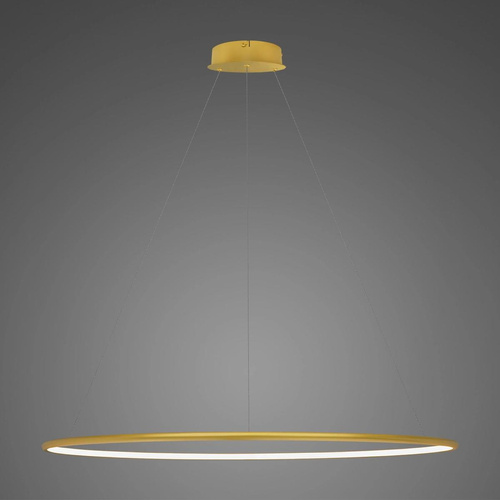 Lampa wisząca Ledowe Okręgi No.1 120cm 4k złota