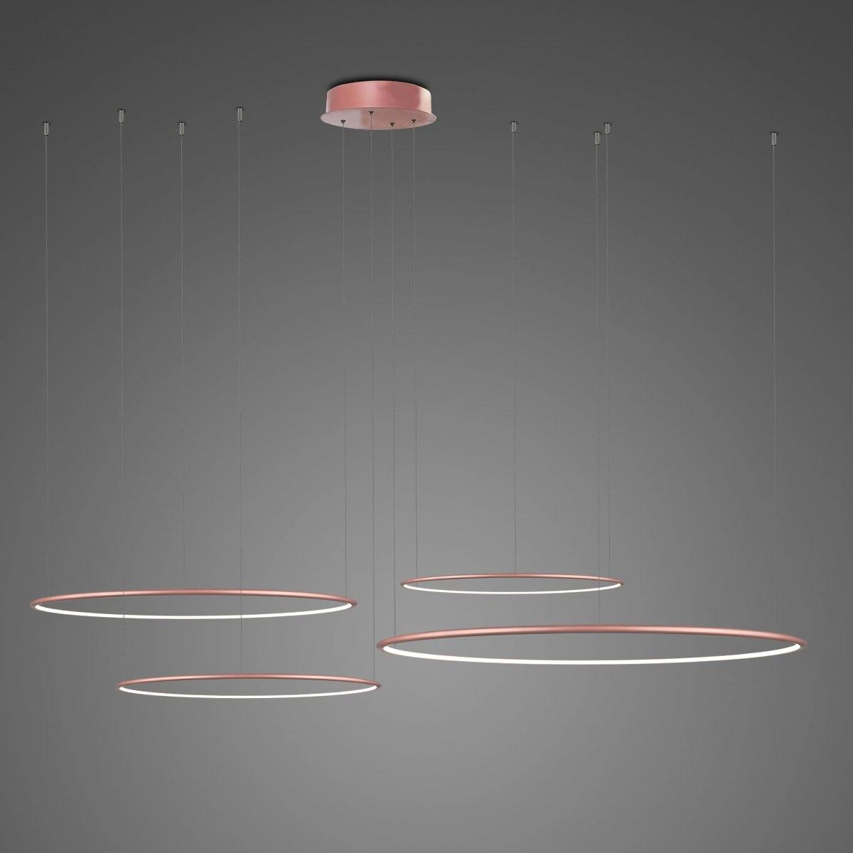 LED-Pendelleuchte Ledowe Okręgi No.4 100cm 3k roségold Dali