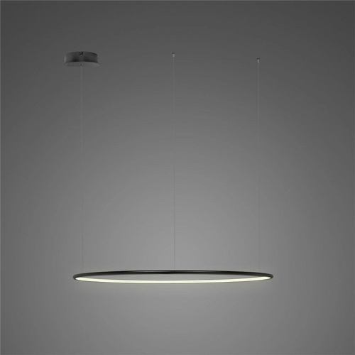 Lampa wisząca Ledowe Okręgi No.1 CO 60cm 4k czarna ściemnialna 