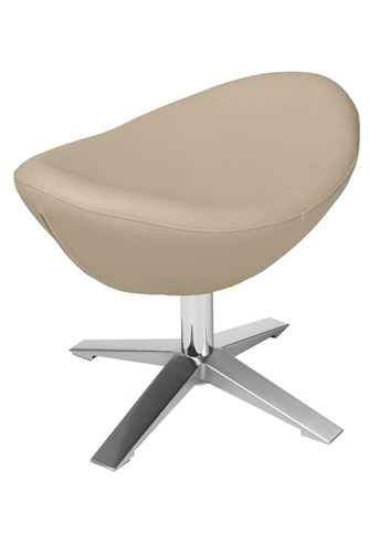 Podnóżek Jajo Soft skóra eko 532 beżowy