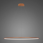 Lampa wisząca Ledowe Okręgi No.1 120cm 4k miedziana ściemnialna