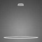 Lampa wisząca Ledowe Okręgi No.1 120cm 3k srebrna ściemnialna 