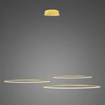 Lampa wisząca Ledowe Okręgi No.3 Φ100 cm in 4k złota ściemnialna Altavola Design