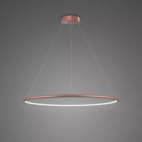 Lampa wisząca Ledowe Okręgi No.1 60cm 4k Różowe Złoto ściemnialna 