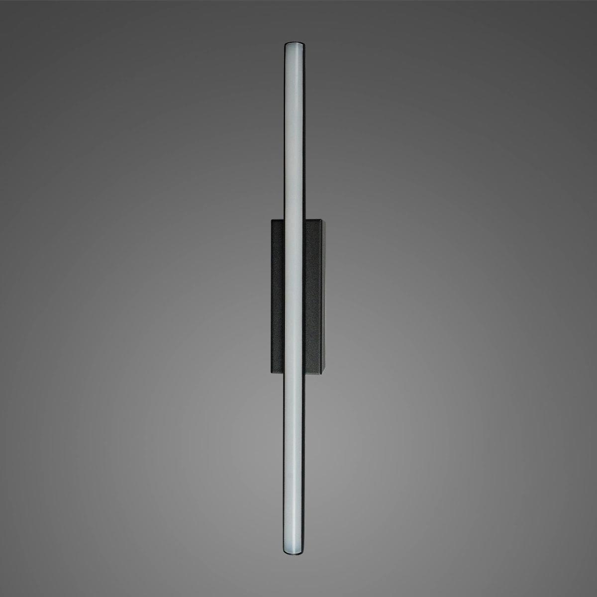 LED-Wandleuchte Linea No.38,5cm schwarz 3k – moderne Lampe über dem Spiegel