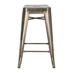 Hoker Paris 66cm metaliczny inspirowany  Tolix