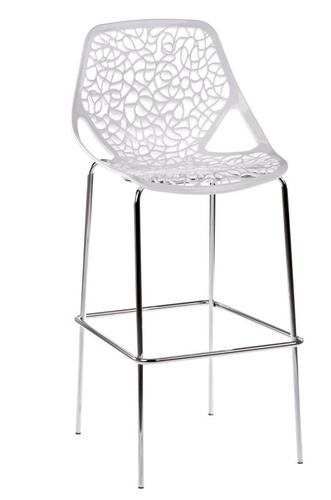 Stołek barowy Cepelia biały