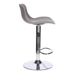 Stołek barowy Inge szary/ chrom