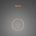 Lampa wisząca Ledowe Okręgi No.1 X 40cm 3k miedziana Dali