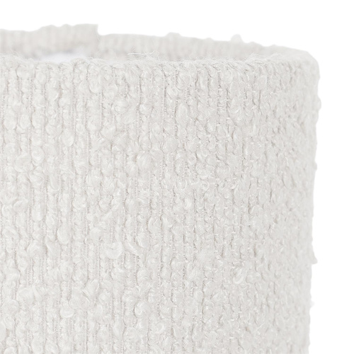 Lampa metalowa z kloszem boucle biała