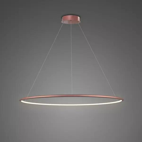 Lampa wisząca Ledowe Okręgi No.1 80cm 3k Różowe Złoto ściemnialna