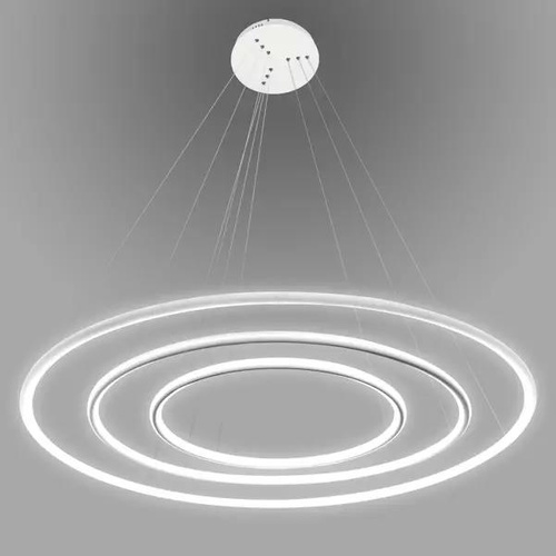 Lampa wisząca Ledowe Okręgi No.3 80cm 4k biała Dali