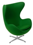 Fotel Jajo zielony kaszmir 20 Premium