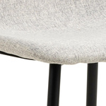 Krzesło Celia szare jasne/ czarne