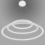 Lampa wisząca Ledowe Okręgi No.3 80cm 4k biała Dali