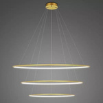 Lampa wisząca Ledowe Okręgi No.3 Φ100 cm in 2700k złota Altavola Design