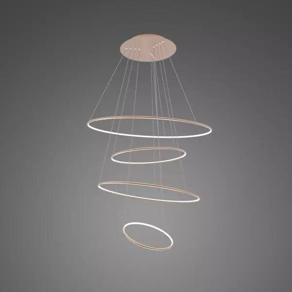 LED-Hängeleuchte Ledowe Okręgi No.4 100cm Kupfer