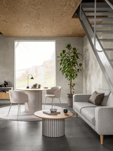 Krzesło Eleonor beżowe Basel 24 beżowa  podstawa